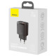 Baseus Compact fast charger USB / USB Type C 20W 3A Power Delivery Quick Charge 3.0 black (CCXJ-B01)