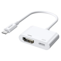 Joyroom S-H141 Lightning (male) - HDMI FullHD 1080p 60Hz (female) / Lightning (female) adapter - white