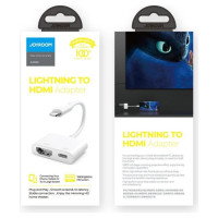 Joyroom S-H141 Lightning (male) - HDMI FullHD 1080p 60Hz (female) / Lightning (female) adapter - white