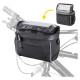 Wozinsky bicycle handlebar bag bike shoulder bag black (WBHBB-01)