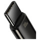 Baseus Tungsten Gold USB-A to USB-C Cable 480Mb/s 100W 1m Black (CAWJ000001)