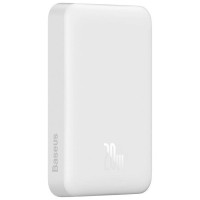 Baseus Magnetic Mini 10000mAh USB-C PD 20W / MagSafe 15W powerbank - white + USB-C cable