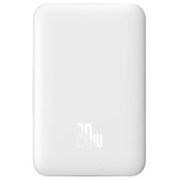 Baseus Magnetic Mini 10000mAh USB-C PD 20W / MagSafe 15W powerbank - white + USB-C cable