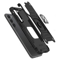 Wozinsky Ring Armor case for Samsung Galaxy S23+ armored cover magnetic holder ring black