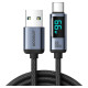 Joyroom Prism Series A16 USB-C / USB-A Cable 66W 1.2m with LED Display - Black