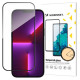 Wozinsky Super Durable Full Screen Tempered Glass with Frame Case Friendly Wozinsky Full Glue iPhone 15 - Black