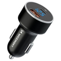 Wozinsky WDCCAC USB-C USB-A 36W car charger - black