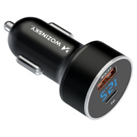 Wozinsky WDCCAC USB-C USB-A 36W car charger - black