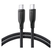 Joyroom Multi-Color Series S-A34 USB-C / USB-C PD 60W cable 1m - black