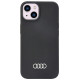 Audi Silicone Case iPhone 14 6.1" black/black hardcase AU-LSRIP14-Q3/D1-BK