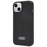 Audi Silicone Case iPhone 14 6.1" black/black hardcase AU-LSRIP14-Q3/D1-BK