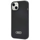 Audi Silicone Case iPhone 14 6.1" black/black hardcase AU-LSRIP14-Q3/D1-BK