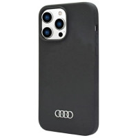 Audi Silicone Case iPhone 14 Pro 6.1" black/black hardcase AU-LSRIP14P-Q3/D1-BK