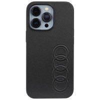 Audi Synthetic Leather iPhone 13 Pro / 13 6.1" black/black hardcase AU-TPUPCIP13P-TT/D1-BK