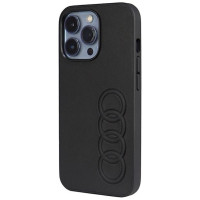 Audi Synthetic Leather iPhone 13 Pro / 13 6.1" black/black hardcase AU-TPUPCIP13P-TT/D1-BK
