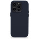 Decoded Leather Case with MagSafe for iPhone 14 Pro Max - navy blue