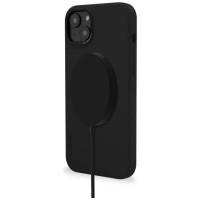 Decoded Silicone Case with MagSafe for iPhone 14 Plus - black