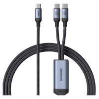 Joyroom Speedy Series S-A21 2in1 USB-C - USB-C / USB-C cable 100W 1.5m - black