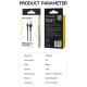 Wozinsky WNBAL1 USB-A / Lightning 2.4A cable 1 m - black