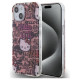 Hello Kitty IML Tags Graffiti case for iPhone 15 - pink