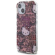 Hello Kitty IML Tags Graffiti case for iPhone 15 - pink
