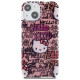 Hello Kitty IML Tags Graffiti case for iPhone 15 - pink