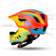 Rockbros TT-32SOYB-S children's bicycle helmet with detachable chinbar, size S - yellow-orange