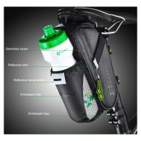 Rockbros C7-1 waterproof bicycle bag with saddle mounting 1.5l - black