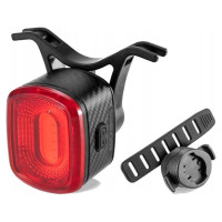 Rockbros Q2S LED Rear Bike Light with Smart Stop System + USB-C - USB-A Cable - Black