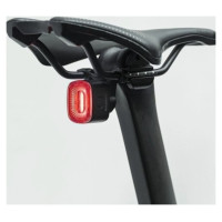 Rockbros Q2S LED Rear Bike Light with Smart Stop System + USB-C - USB-A Cable - Black