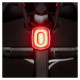Rockbros Q2S LED Rear Bike Light with Smart Stop System + USB-C - USB-A Cable - Black