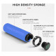 Rockbros BT1001BLBK sponge bicycle handlebar grips - blue and black