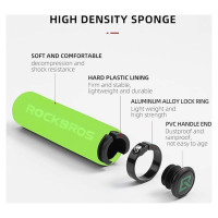 Rockbros BT1001GNBK sponge bicycle handlebar grips - green and black