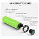 Rockbros BT1001GNBK sponge bicycle handlebar grips - green and black