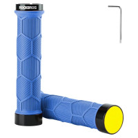 Rockbros 40720007003 bicycle grips with reflector - blue
