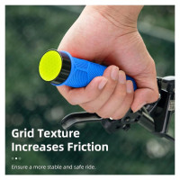 Rockbros 40720007003 bicycle grips with reflector - blue
