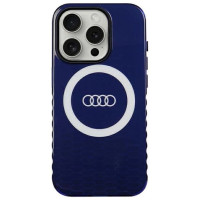 Audi IML Big Logo MagSafe case for iPhone 15 Pro - blue
