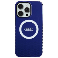 Audi IML Big Logo MagSafe case for iPhone 15 Pro Max - blue