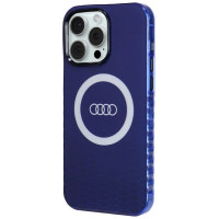 Audi IML Big Logo MagSafe case for iPhone 15 Pro Max - blue