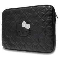 Hello Kitty Zip PU Quilted Bows case for a 14" laptop - black