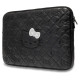 Hello Kitty Zip PU Quilted Bows case for a 14" laptop - black