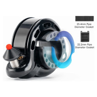 Rockbros 34210028001 Q-shaped bicycle bell - black