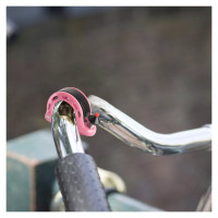 Rockbros 34210028005 Q-shaped bicycle bell - pink