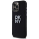 Dkny Liquid Silicone Metal Logo iPhone 15 Pro Case - Black