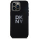 Dkny Liquid Silicone Metal Logo iPhone 15 Pro Case - Black