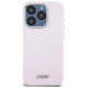Dkny Liquid Silicone Small Metal Logo MagSafe case for iPhone 15 Pro - pink
