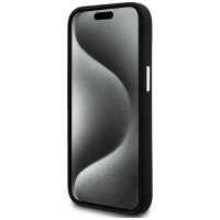 Dkny Liquid Silicone Small Metal Logo MagSafe Case for iPhone 15 Plus / 14 Plus - Black
