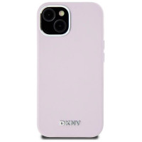 Dkny Etui DKNY Liquid Silicone Small Metal Logo MagSafe na iPhone 15 / 14 / 13 - różowe