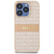 Dkny Leather Mono Stripe & Metal Logo case for iPhone 15 Pro - pink