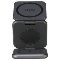 Audi Big Logo foldable inductive charger 3in1 0 - gray